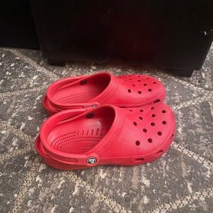 Red crocs